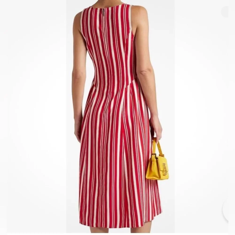 Jason Wu Striped Scoop-Neck Sleeveless Dress, NWT, Size 0 - Picture 2 of 8